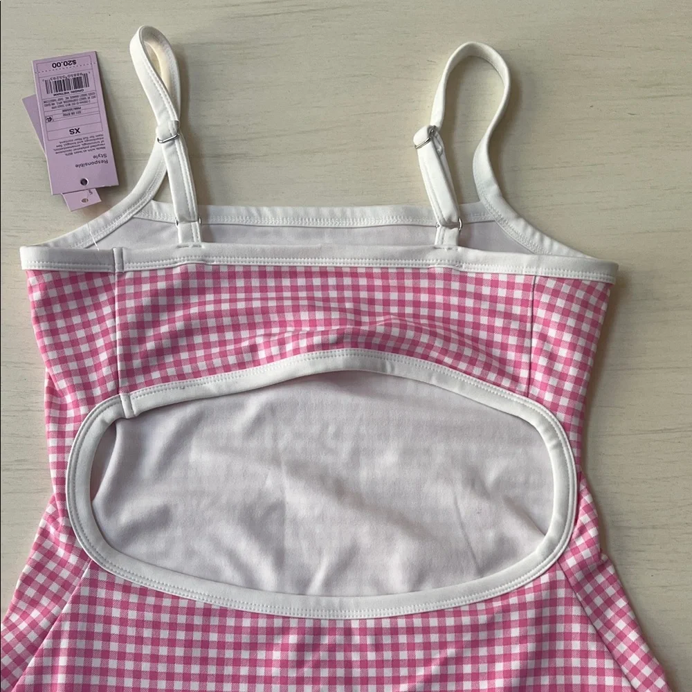 wild fable Pink Gingham Athletic Mini Dress - Picture 3 of 3